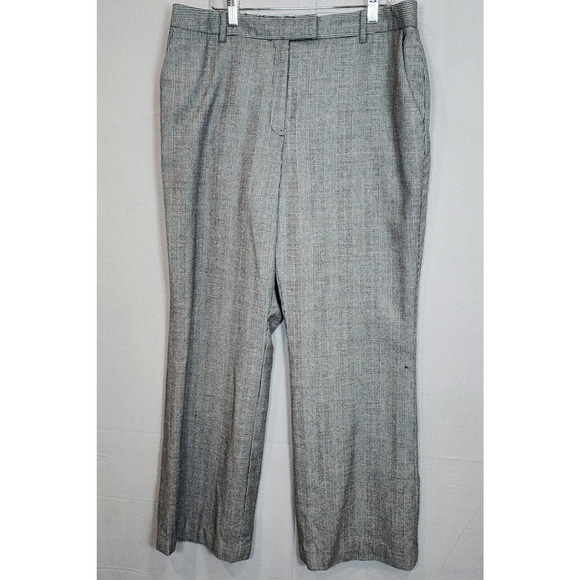 Brooks Brothers 346 Wool Blend Dress Pants Womens Sz 16 Gray Caroline Fit - Picture 1 of 5